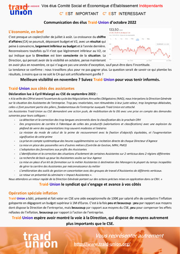 Communication_Mensuelle_des élus Traid-Union_Octobre_2022