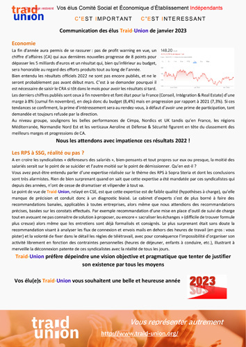 Communication_Mensuelle_des élus Traid-Union_janvier_2023