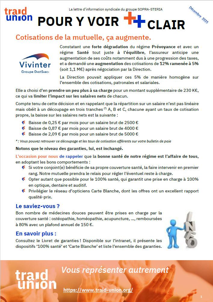 Mutuelle – Les cotisations vont augmenter