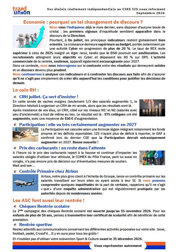 2026 09 Communication mensuelle des elus Traid Union I2S