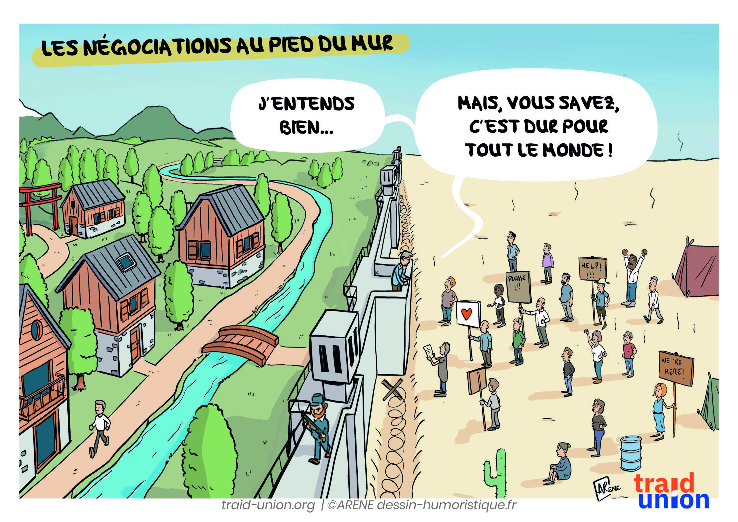 Les Négociations au pied du mur